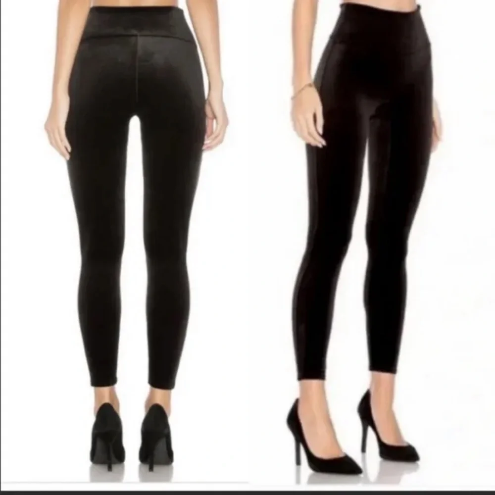 Spanx Velvet Leggings Black - Picture 1 of 6